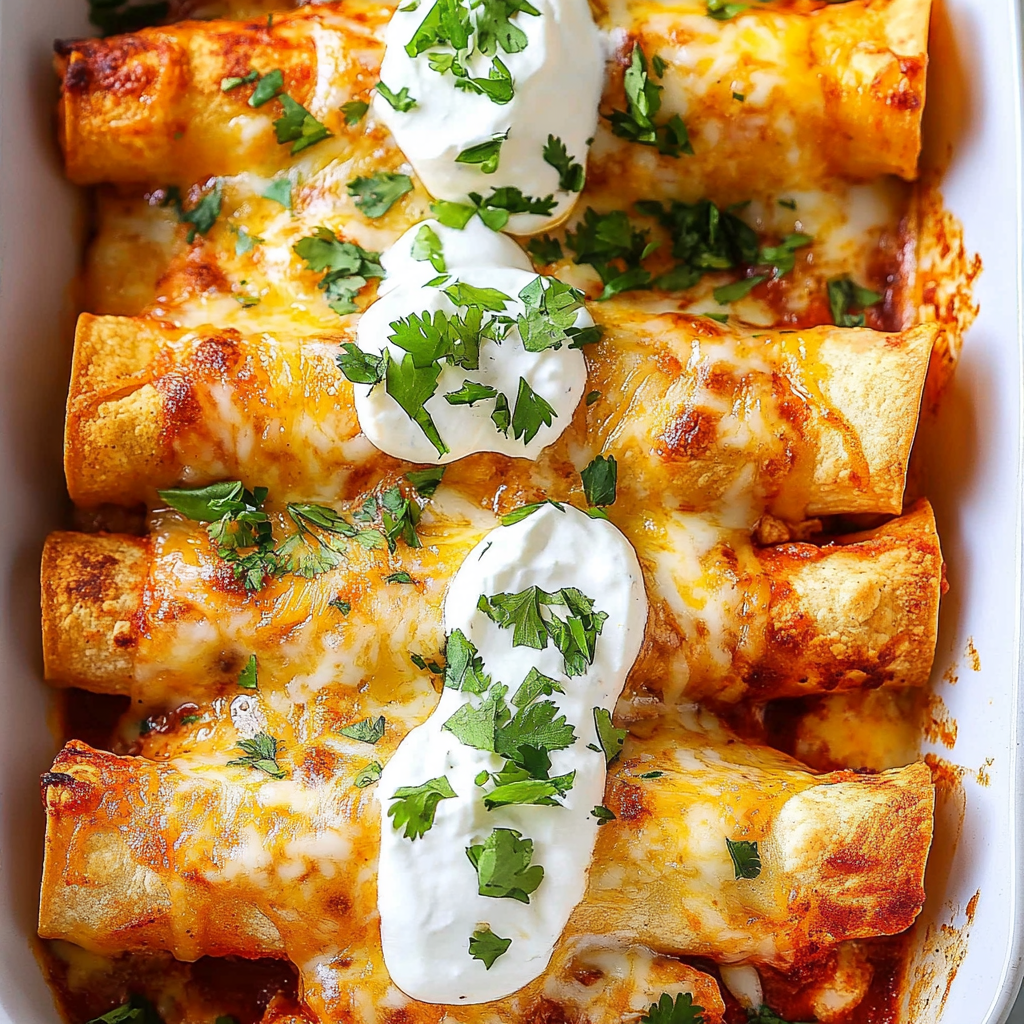 Recipe preparation for Cheesy Chicken Baked Taquitos