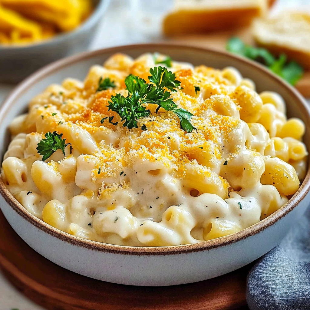 Recipe preparation for Cottage Cheese Mac and Cheese
