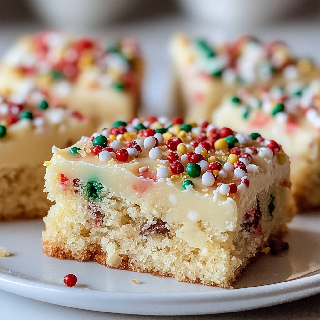 Recipe preparation for Christmas Sugar Cookie Bars You Can Bake With the Kids