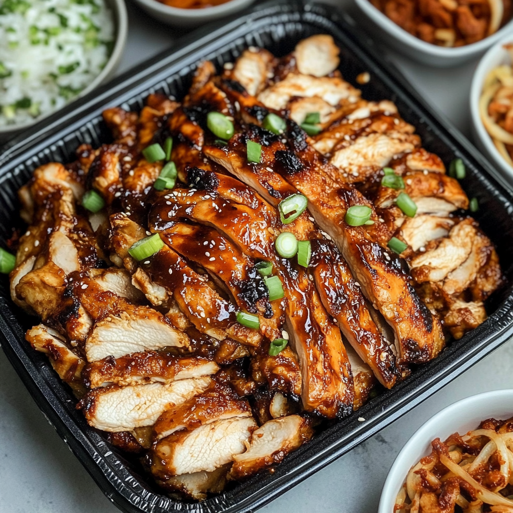 Recipe preparation for Transform Leftover Rotisserie Chicken into Savory Korean BBQ Delight