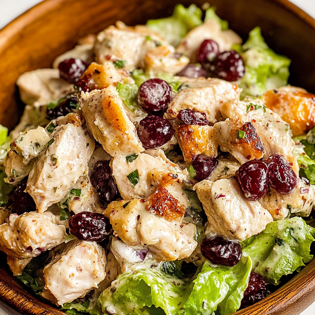Recipe preparation for Cranberry Chicken Salad