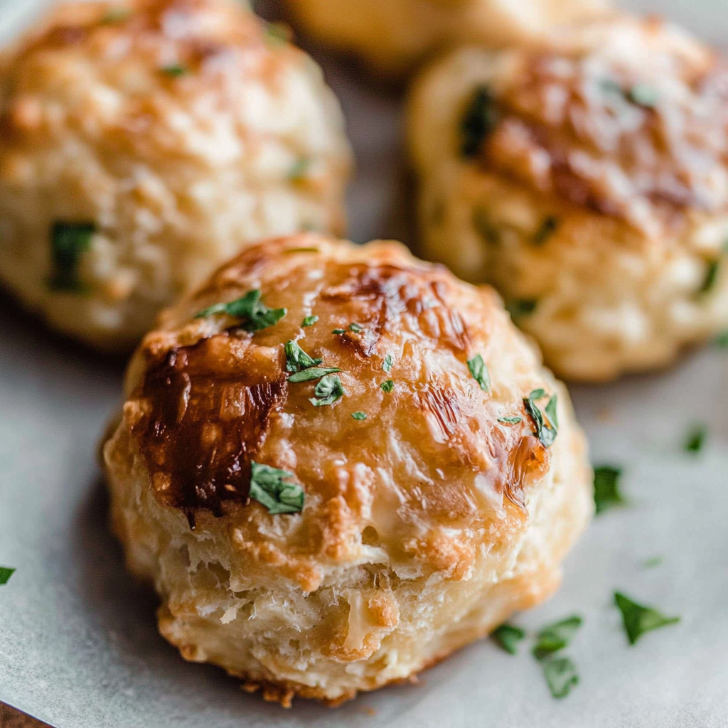Recipe preparation for Caramelized Onion Gruyere Biscuits