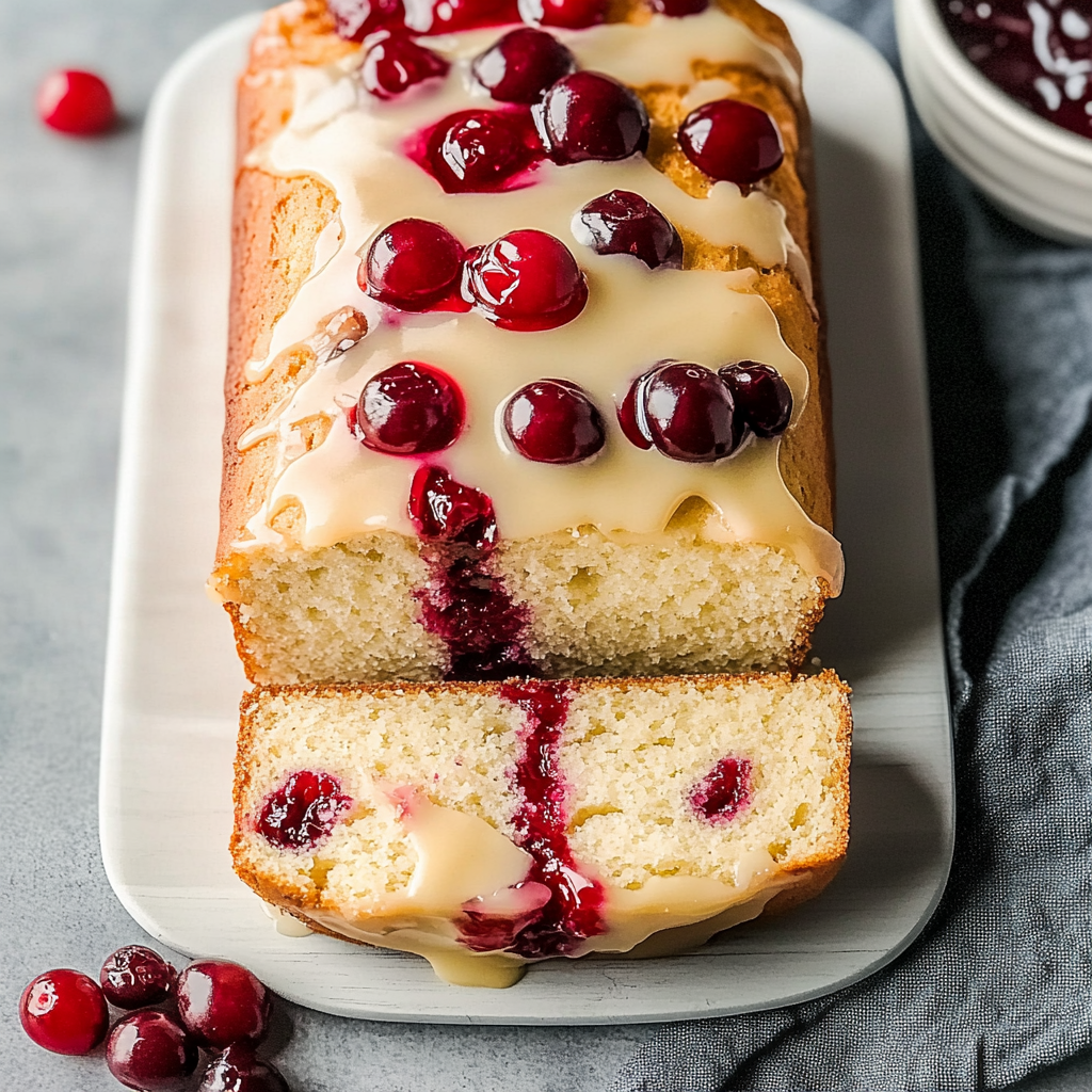 Recipe preparation for Cranberry Cream Cheese Bread