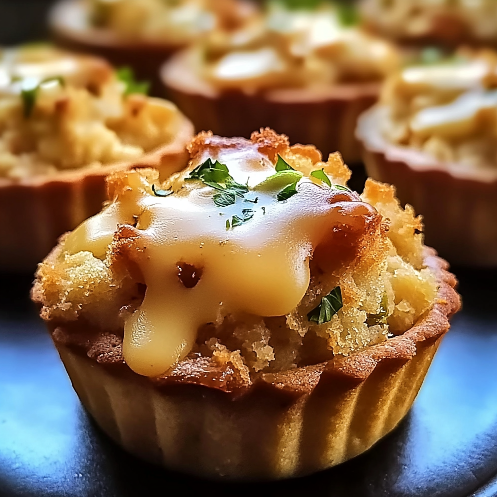 Recipe preparation for Turkey & Stuffing Muffins