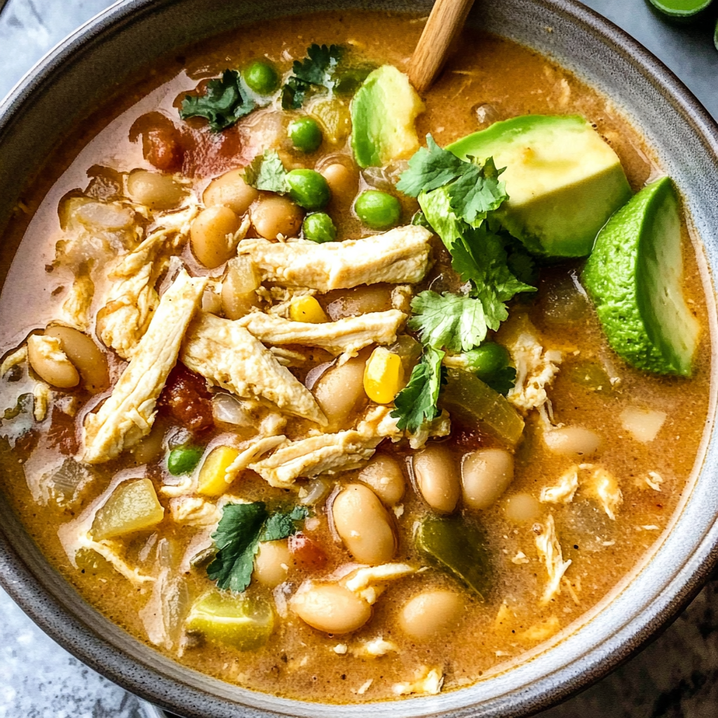 Recipe preparation for White Bean Chili With Chicken
