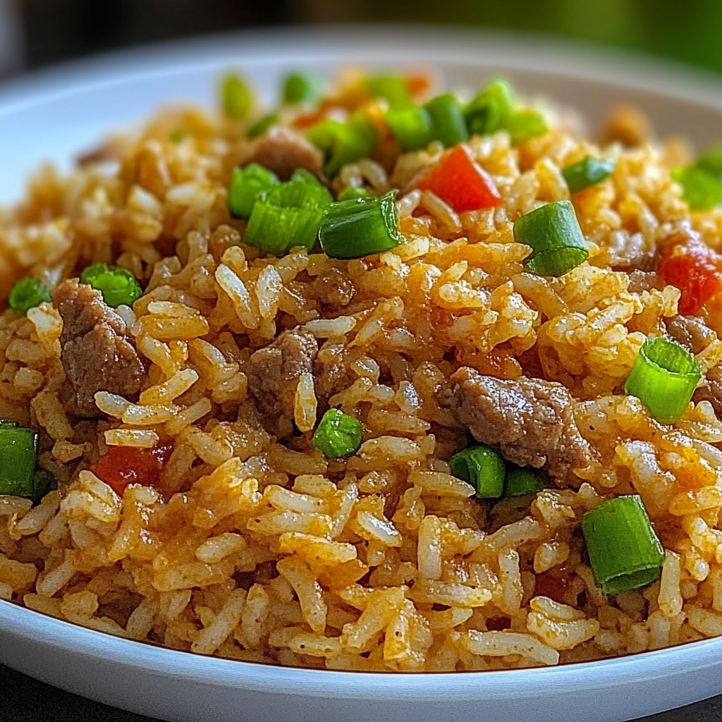 Recipe preparation for Popeyes Cajun Rice Copycat