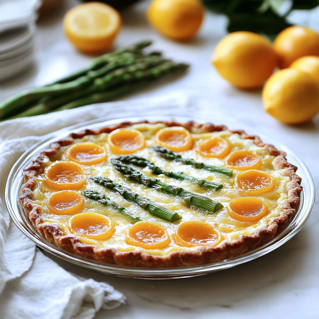 Recipe preparation for Asparagus Tart with A Twist