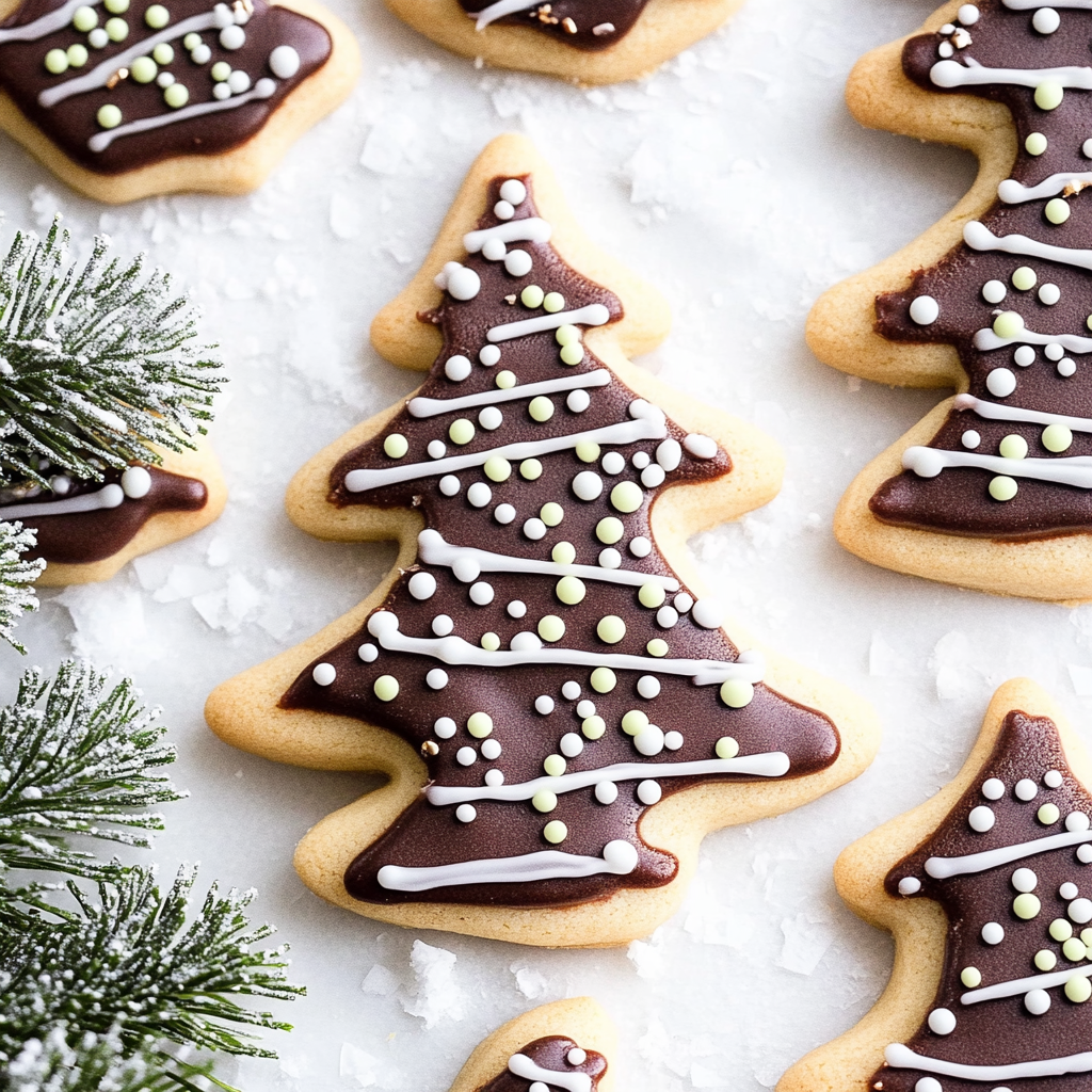 Recipe preparation for Christmas Tree Cookies