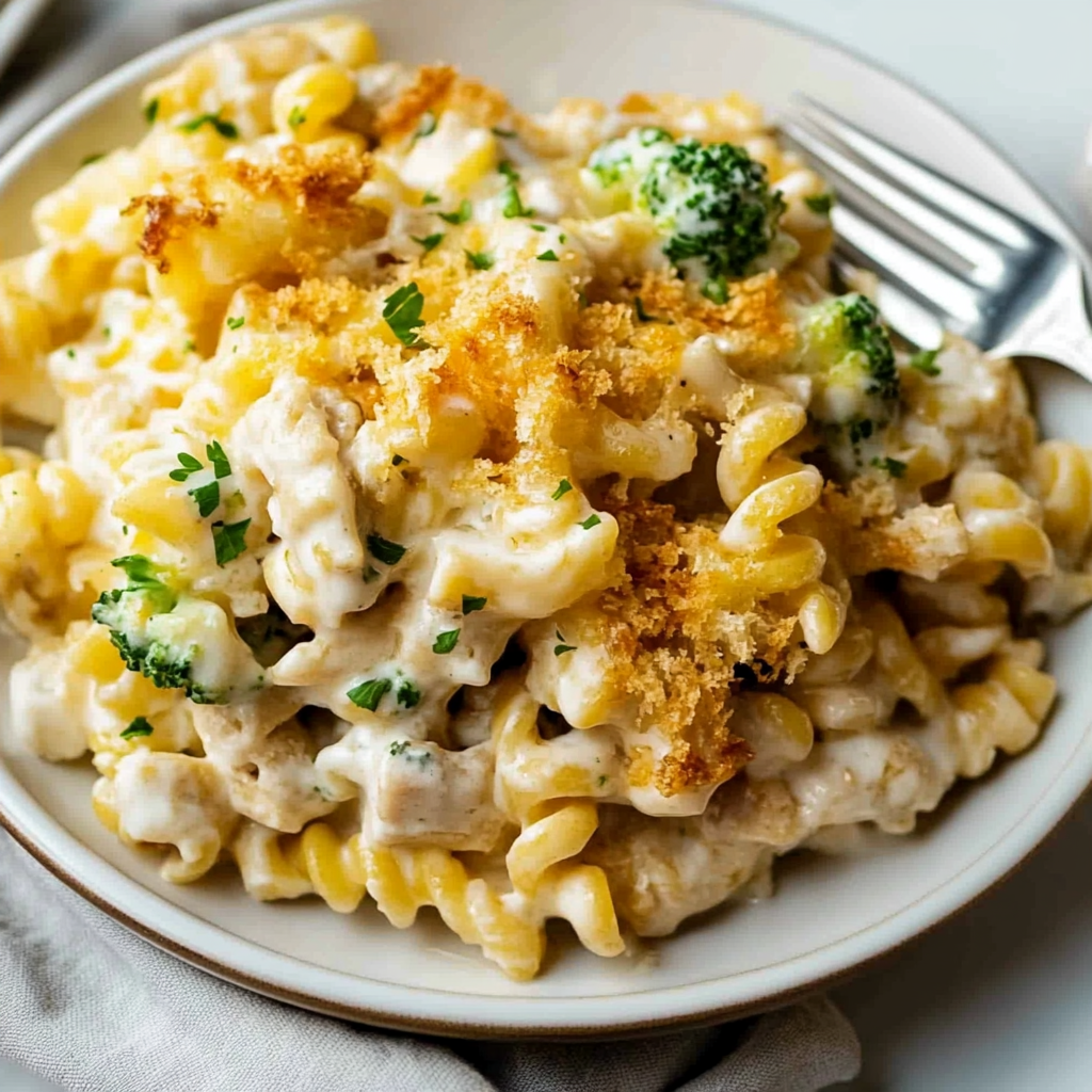 Recipe preparation for Chicken Noodle Casserole