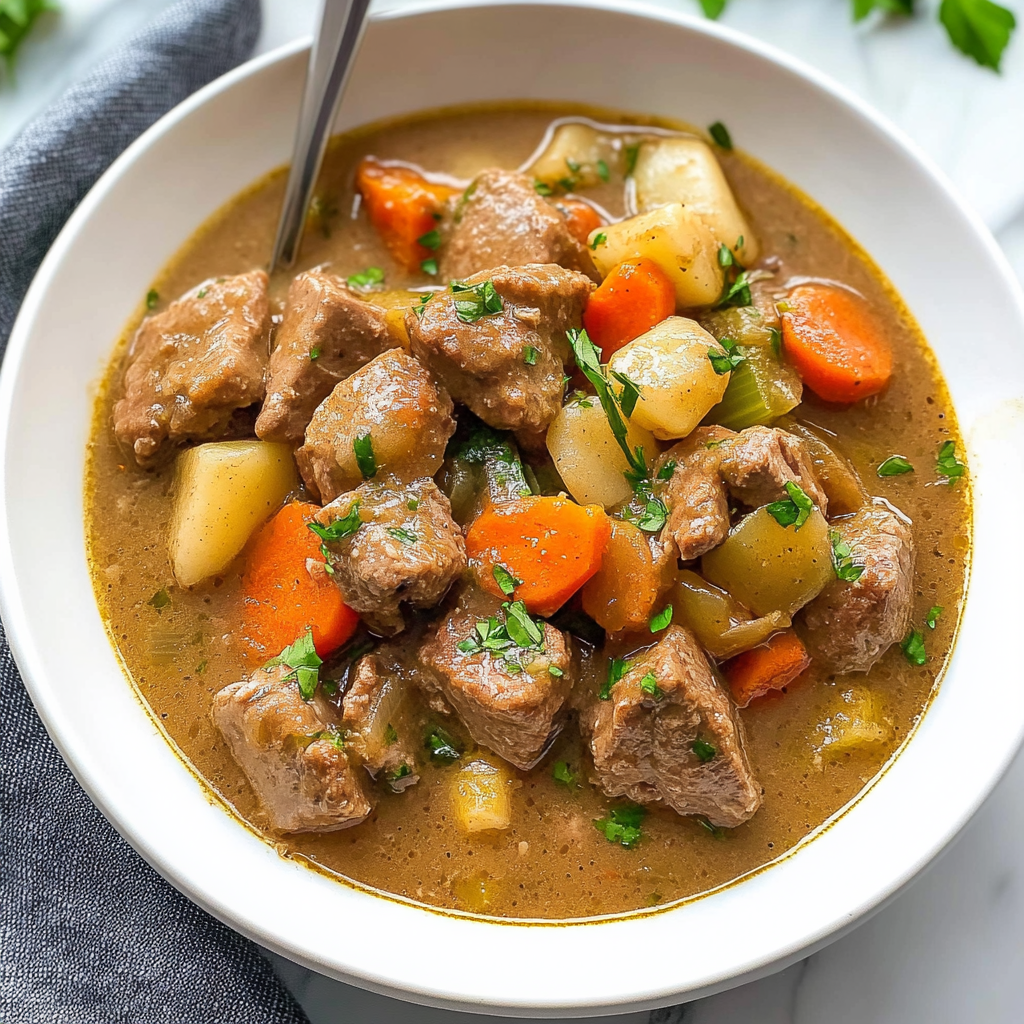 Recipe preparation for Pork Stew