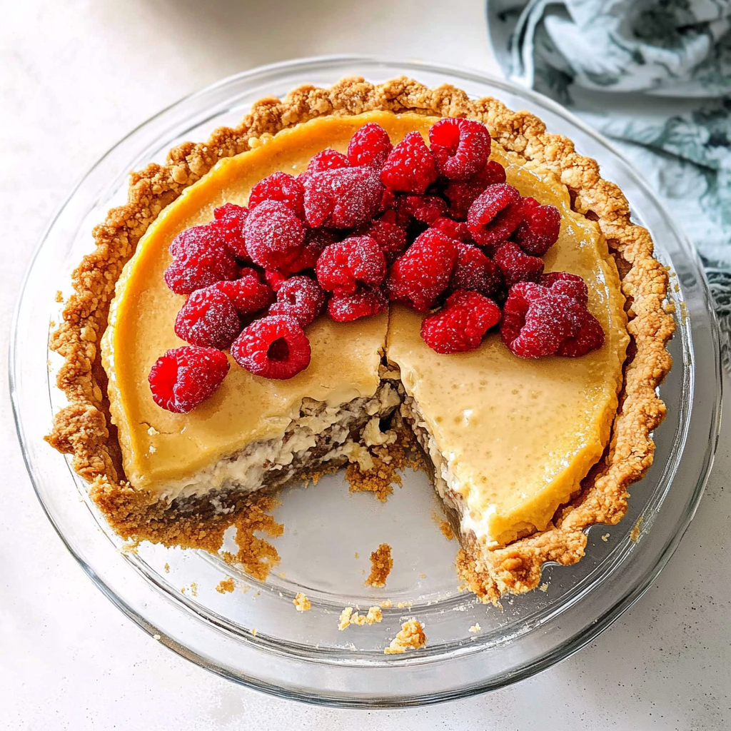Recipe preparation for Coconut Custard Pie