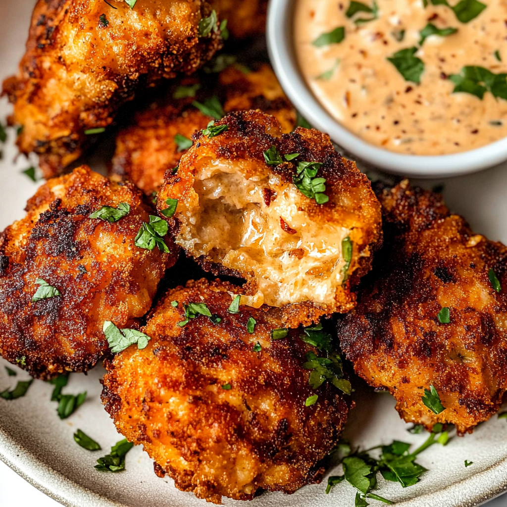 Recipe preparation for Crispy Pan Fried Salmon Croquettes
