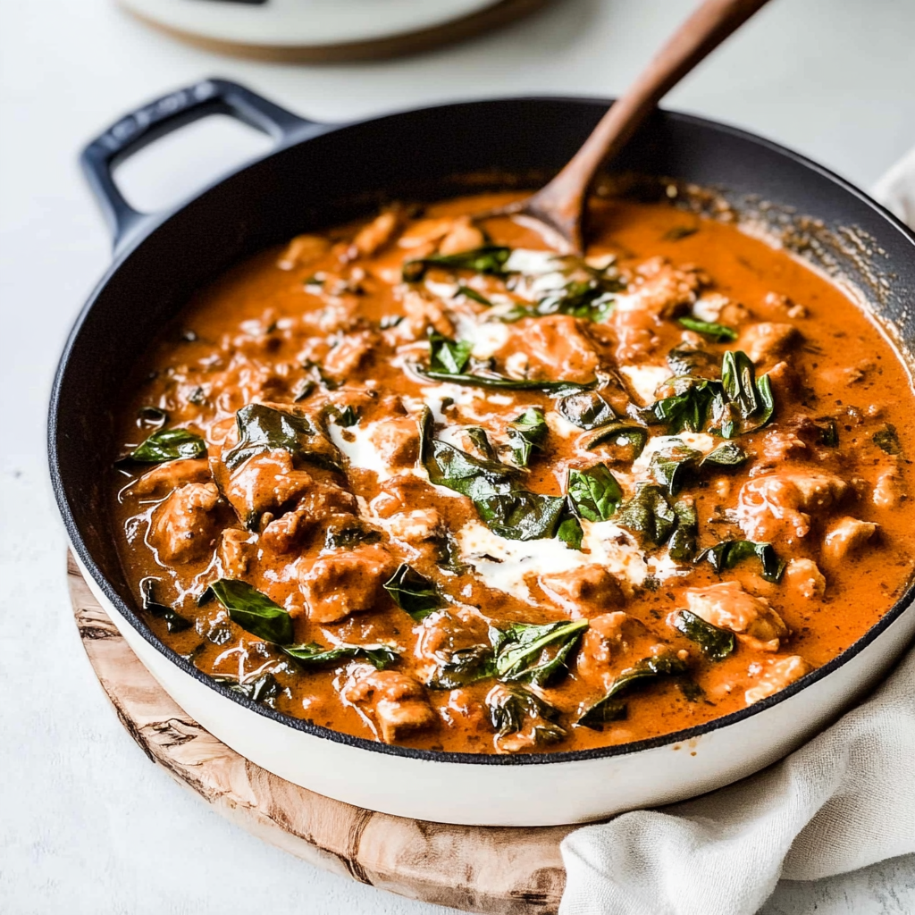 Recipe preparation for Creamy Ethiopian Berbere Chicken Curry