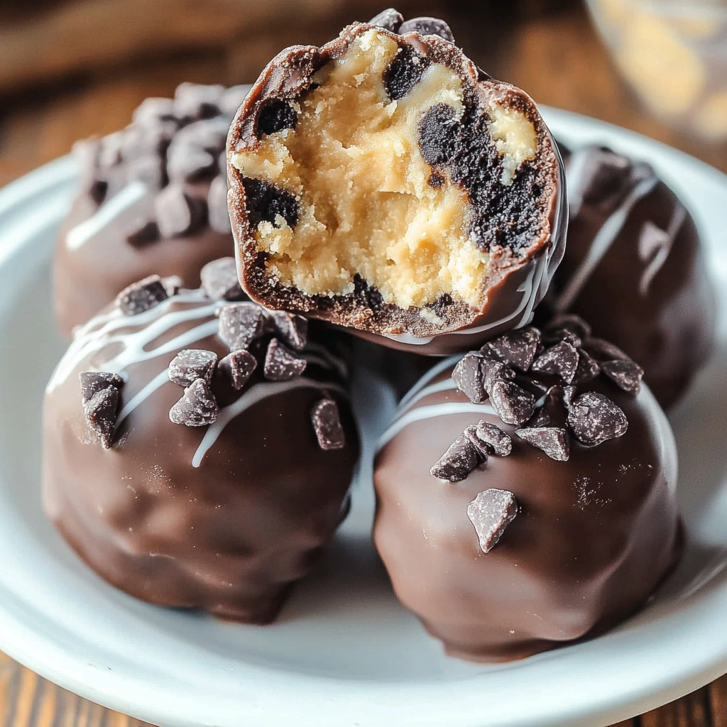 Recipe preparation for Peanut Butter Oreo Truffles