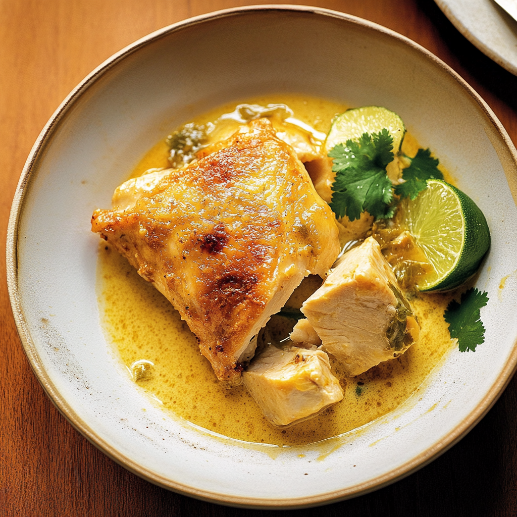 Recipe preparation for Coconut Milk-Braised Chicken
