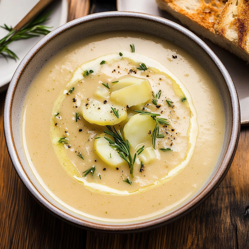 Recipe preparation for Potato Leek Soup