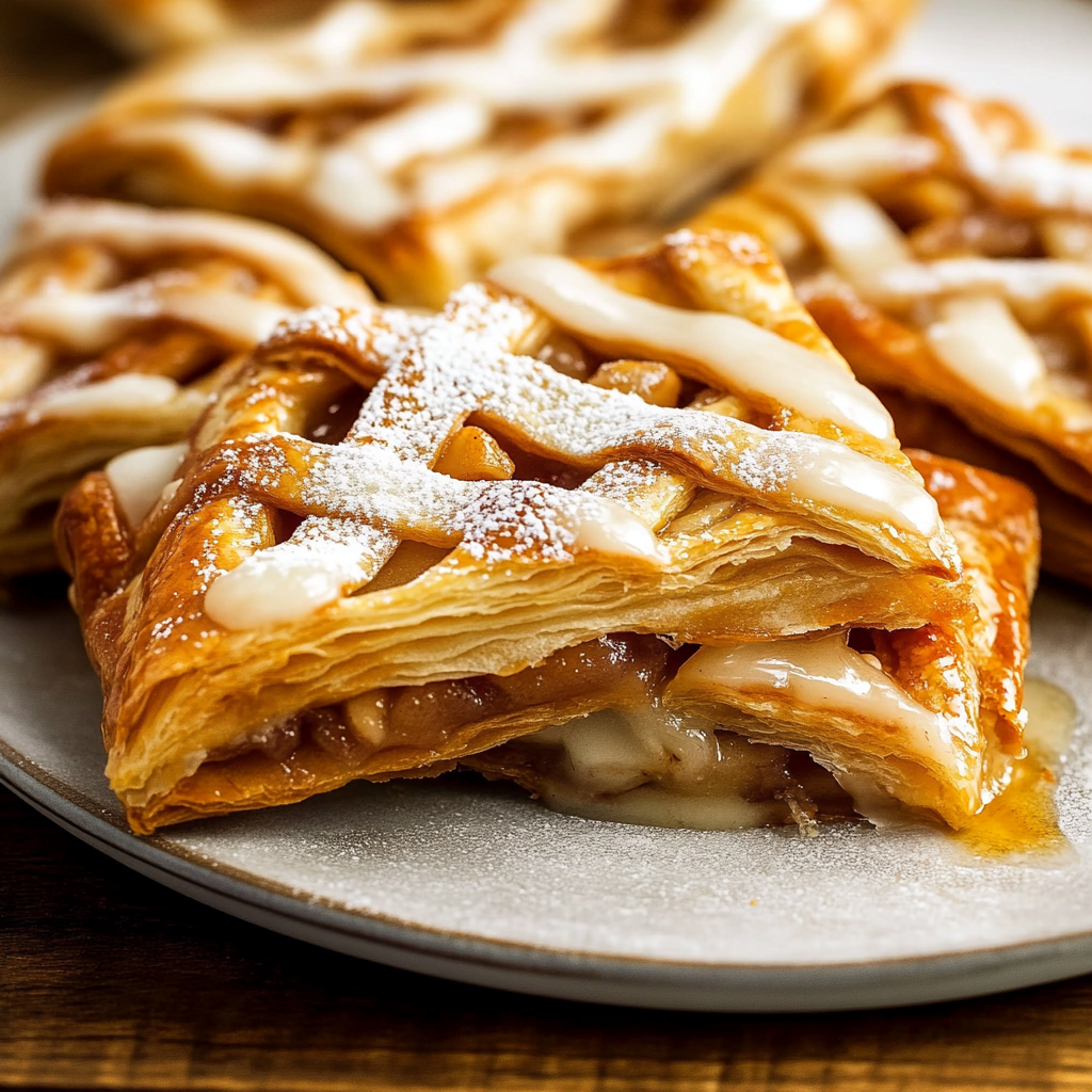 Recipe preparation for Puff Pastry Apple Strudel
