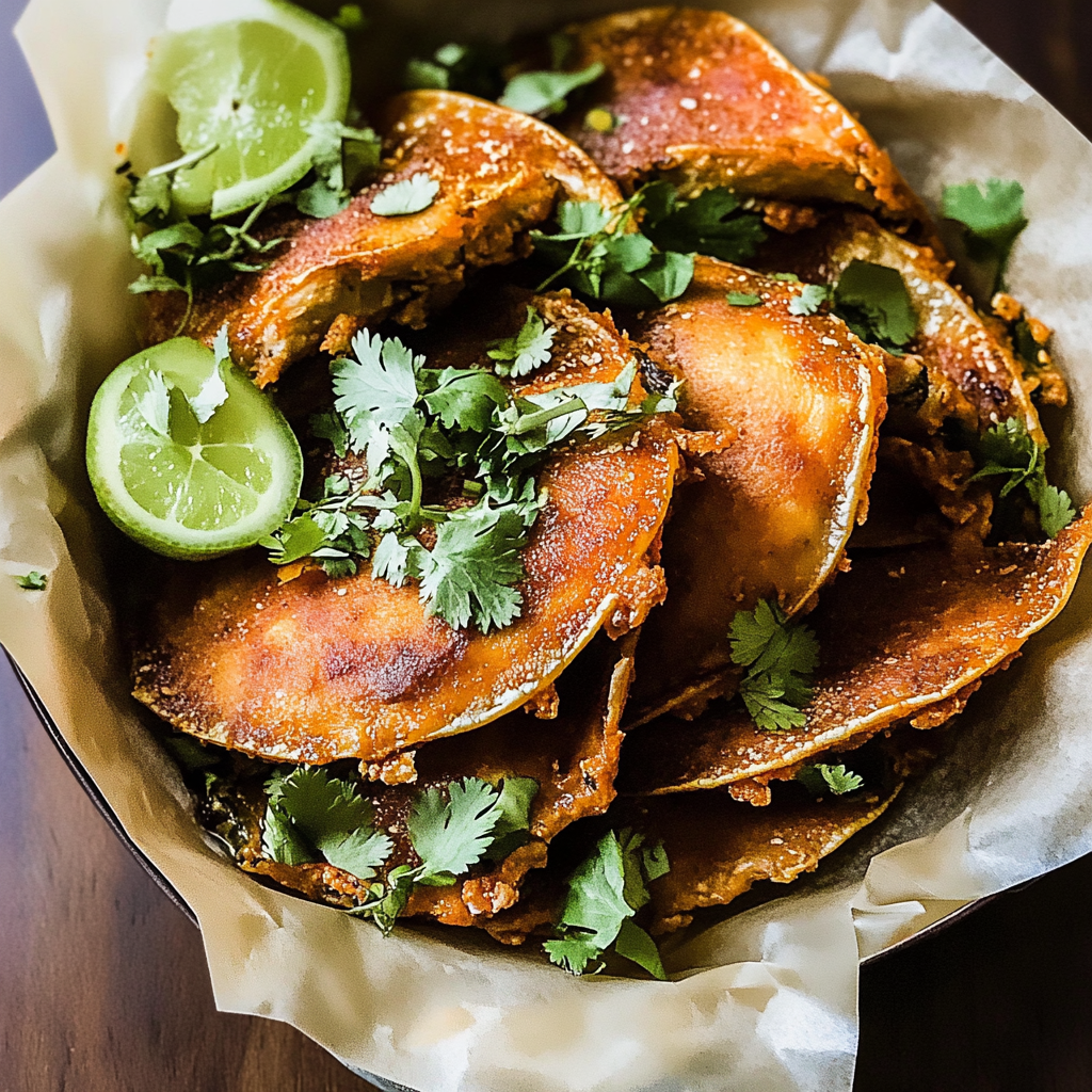Recipe preparation for Crispy Baked Chicken Tacos