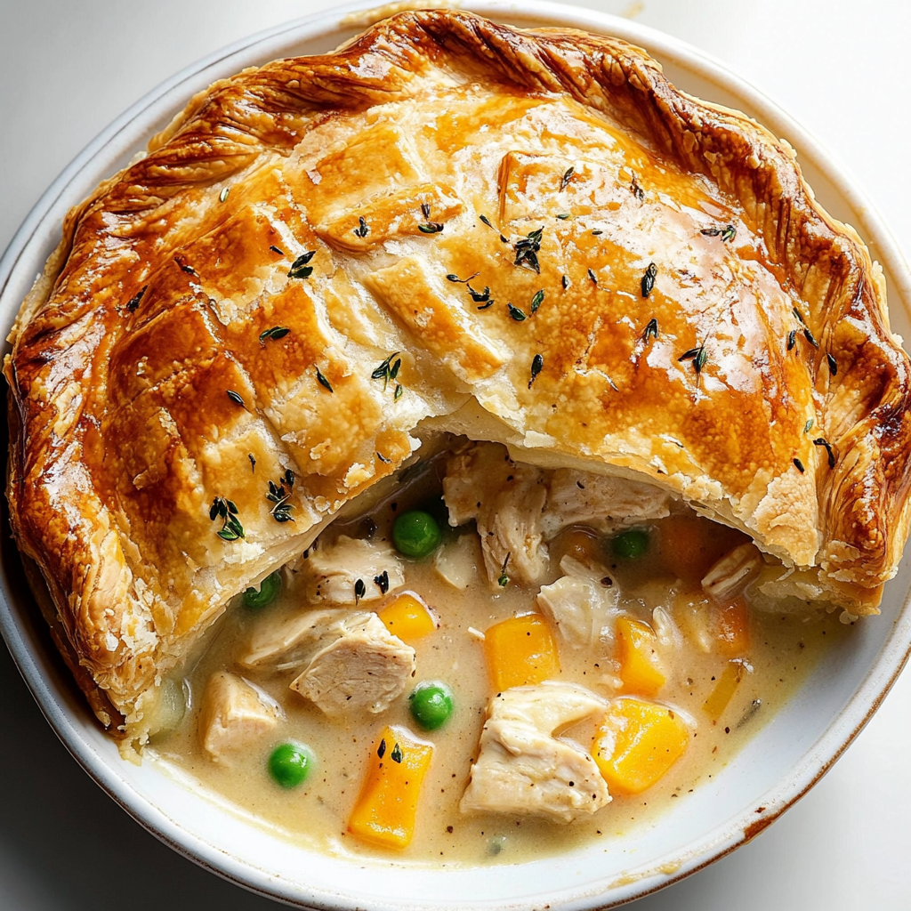 Recipe preparation for Classic Chicken Pot Pie