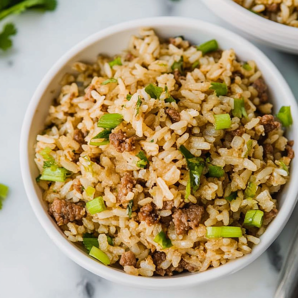 Recipe preparation for Dirty Rice