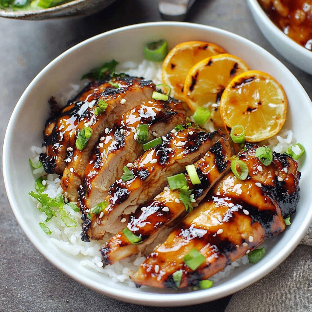 Recipe preparation for Marinated Asian Grilled Chicken