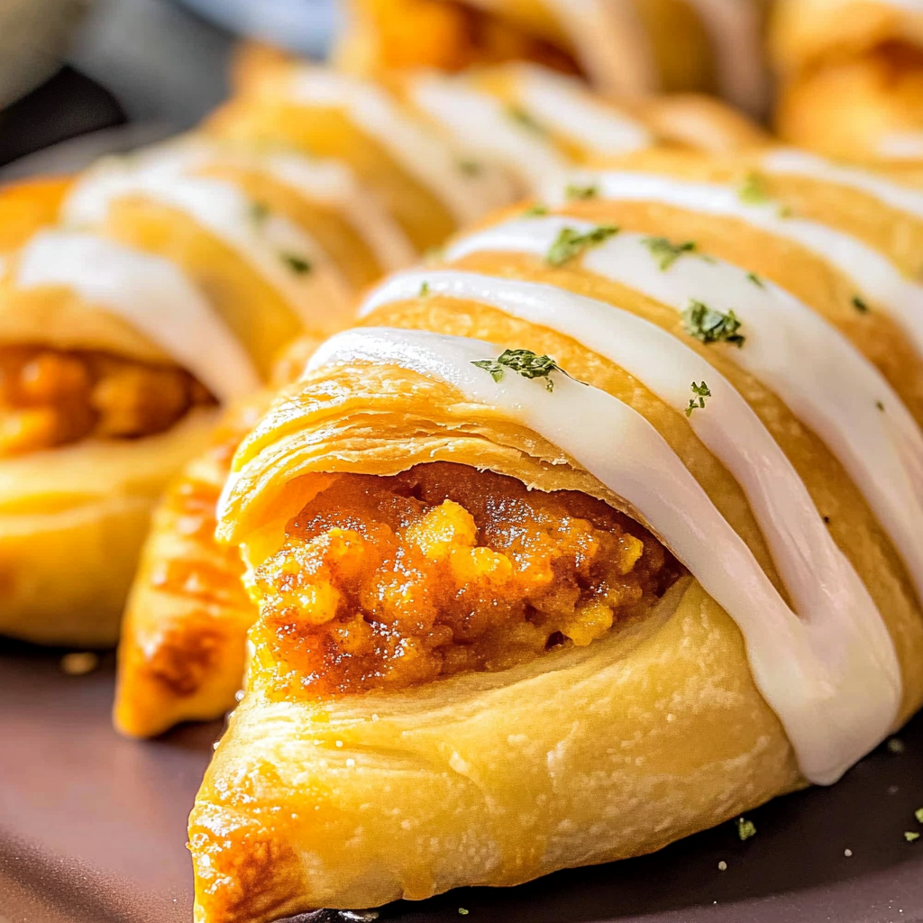 Recipe preparation for Mini Pumpkin Pie Crescent Rolls