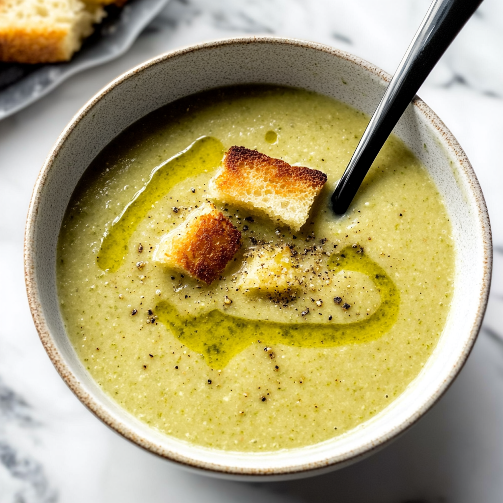 Recipe preparation for Simple Cream of Broccoli Soup
