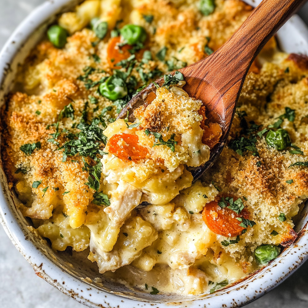 Recipe preparation for Leftover Turkey Casserole