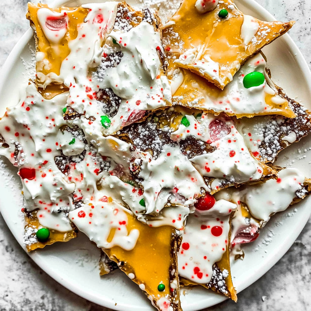 Recipe preparation for Christmas Bark