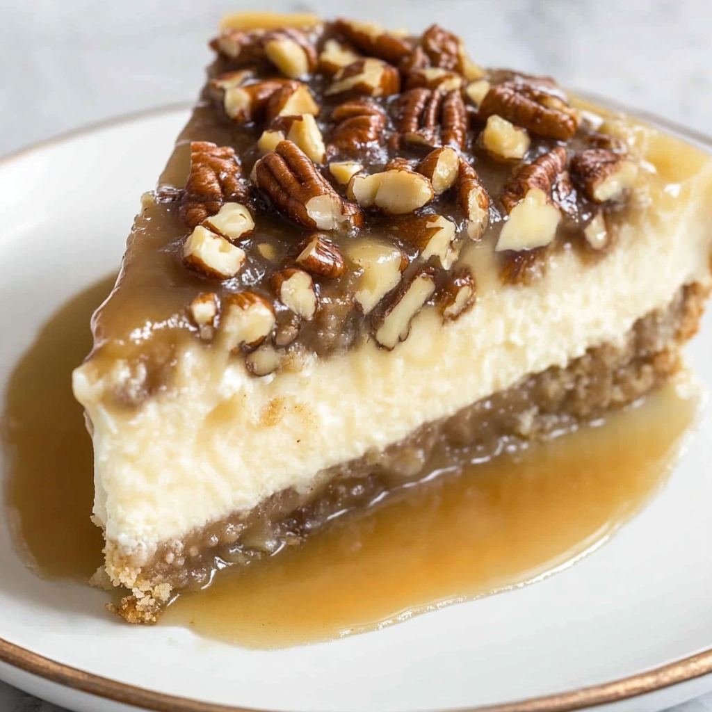 Recipe preparation for Pecan Pie Cheesecake
