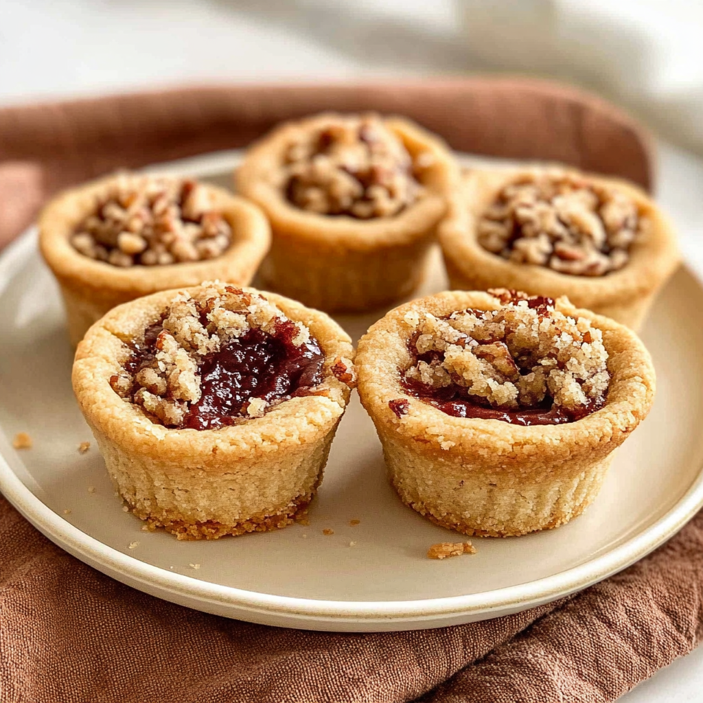 Recipe preparation for Pecan Pie Cookie Cups