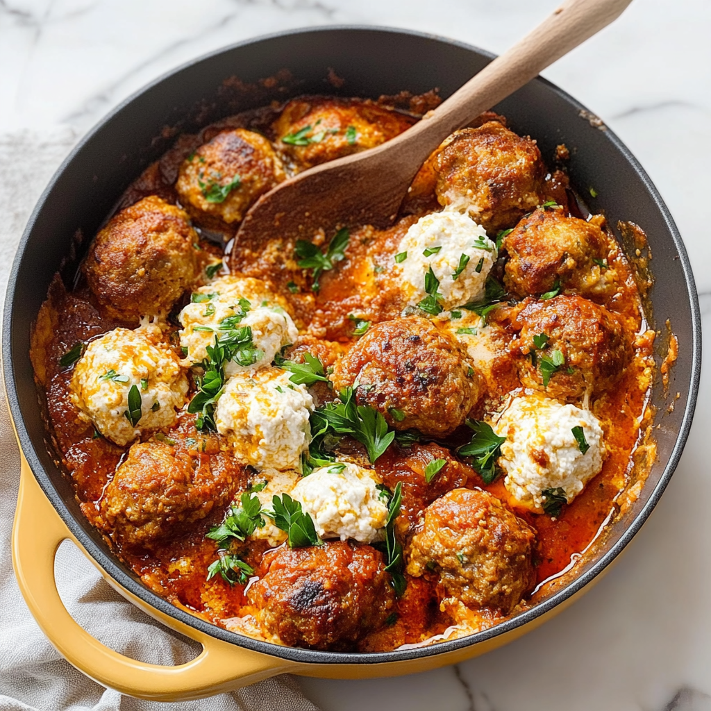 Recipe preparation for ricotta meatballs