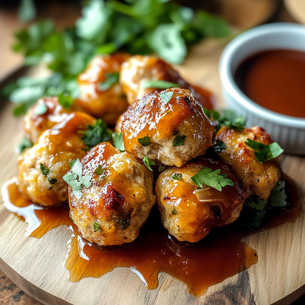 Recipe preparation for Apple Cider Turkey Meatballs