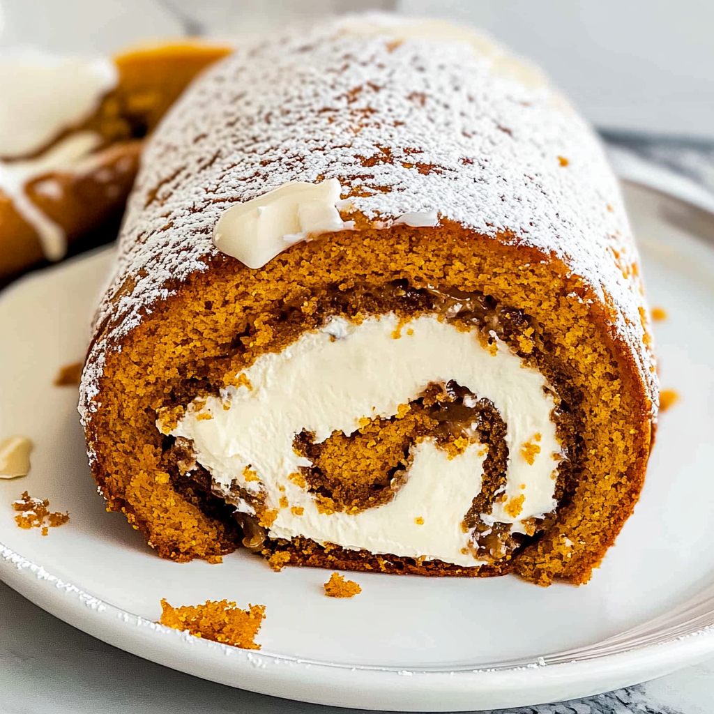 Recipe preparation for Pumpkin Roll