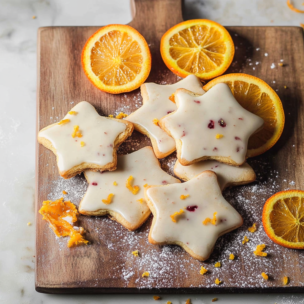 Recipe preparation for Cranberry Orange Shortbread Cookies