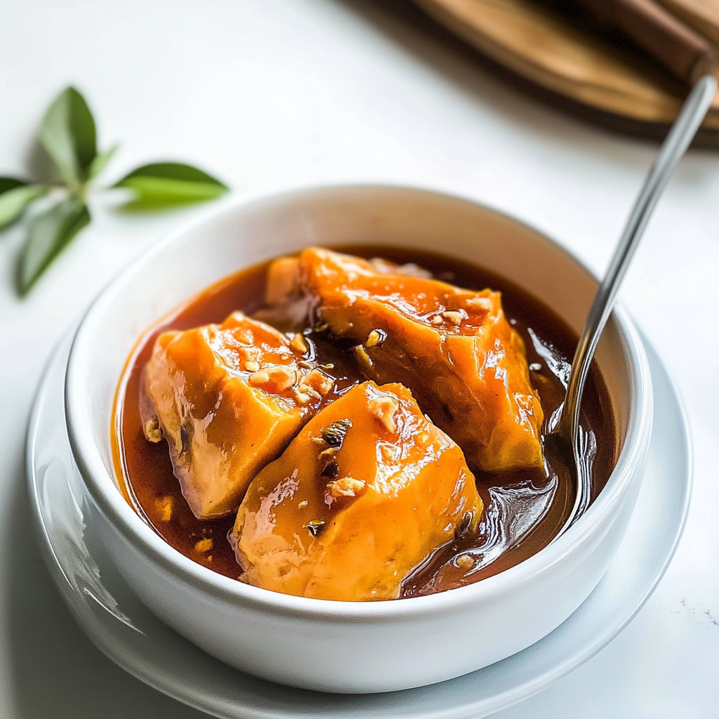 Recipe preparation for Camote Enmielado