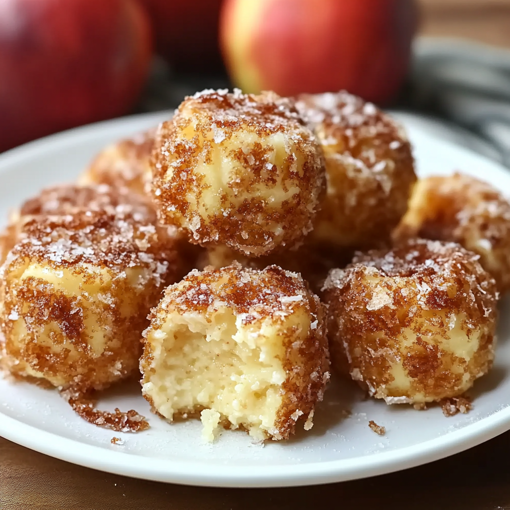 Recipe preparation for Cinnamon Apple Cottage Cheese Bites