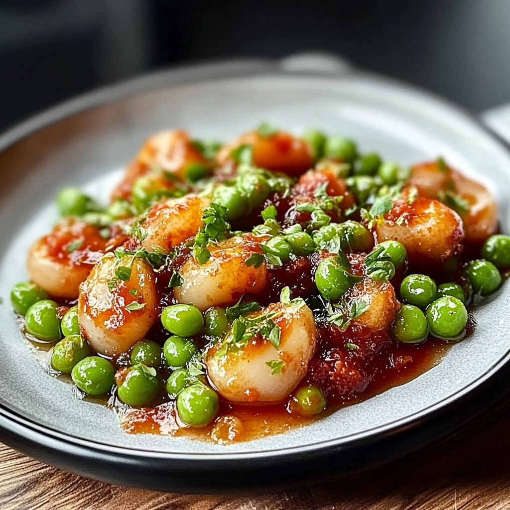 Recipe preparation for Smoked Paprika Buttered Peas