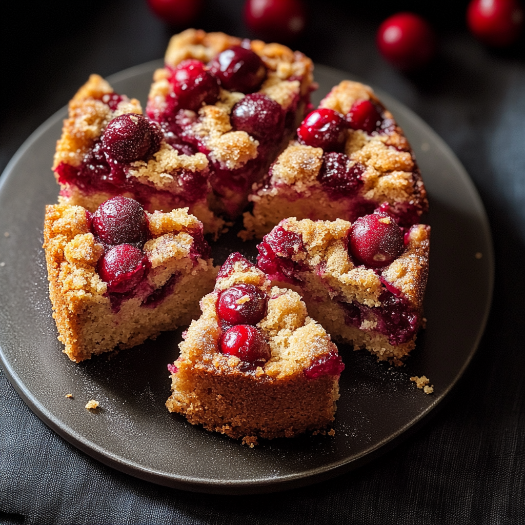 Recipe preparation for Cinnamon Cranberry Orange Coffee Cake