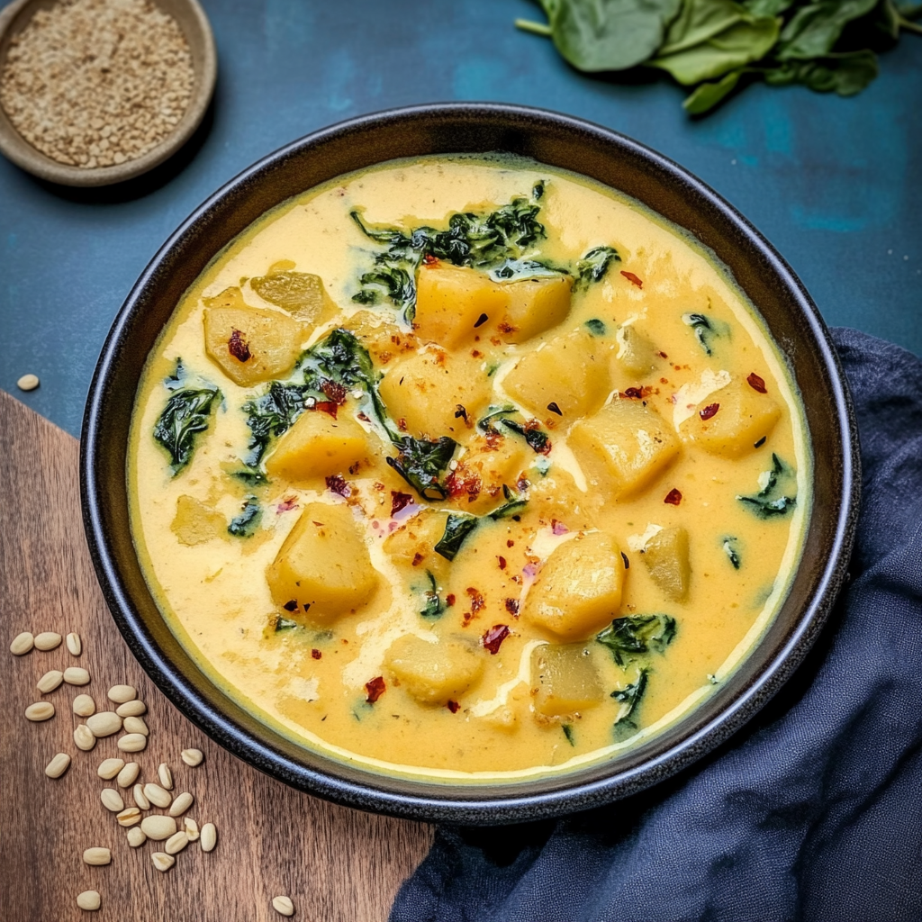Recipe preparation for Curry Potato Soup