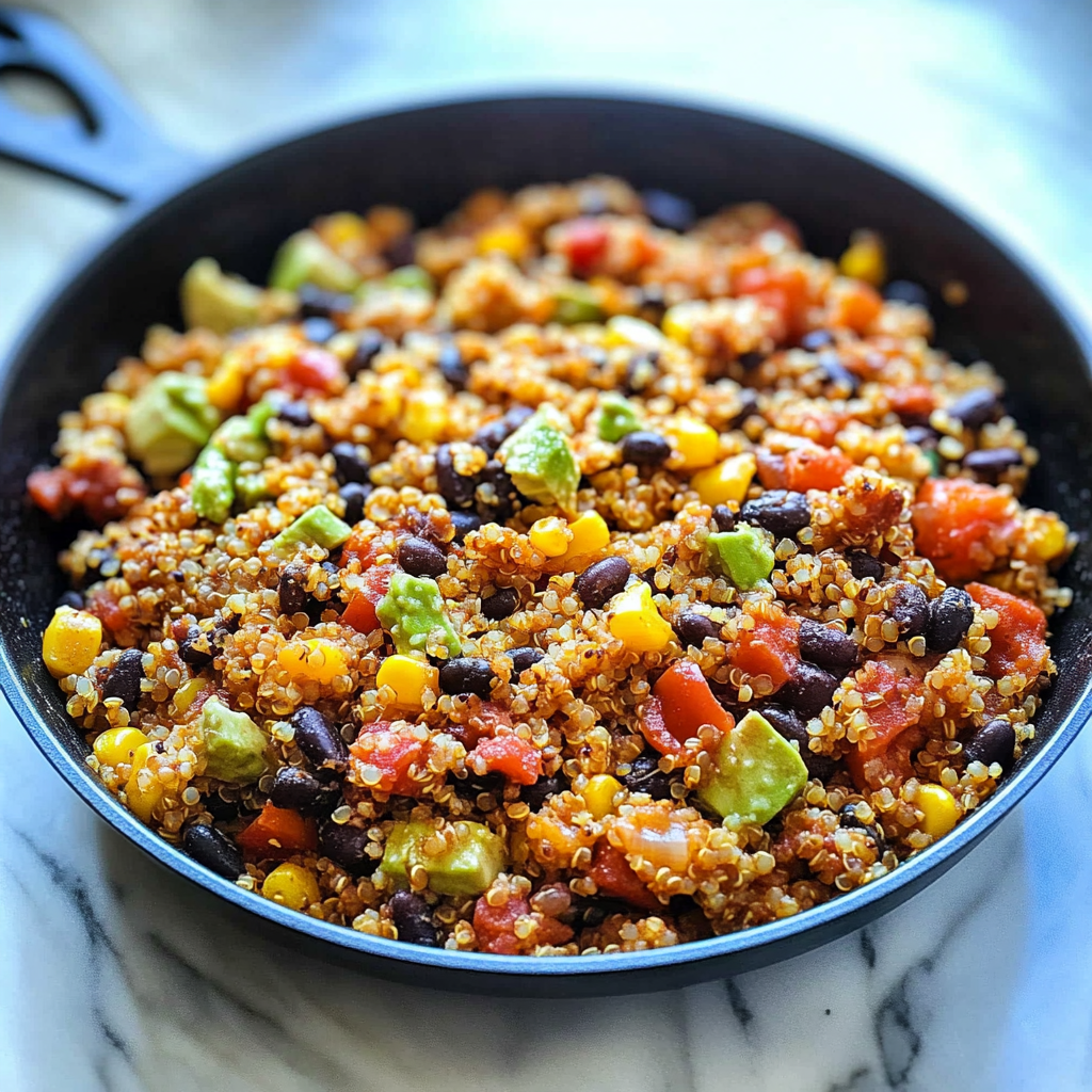 Recipe preparation for One Pan Mexican Quinoa