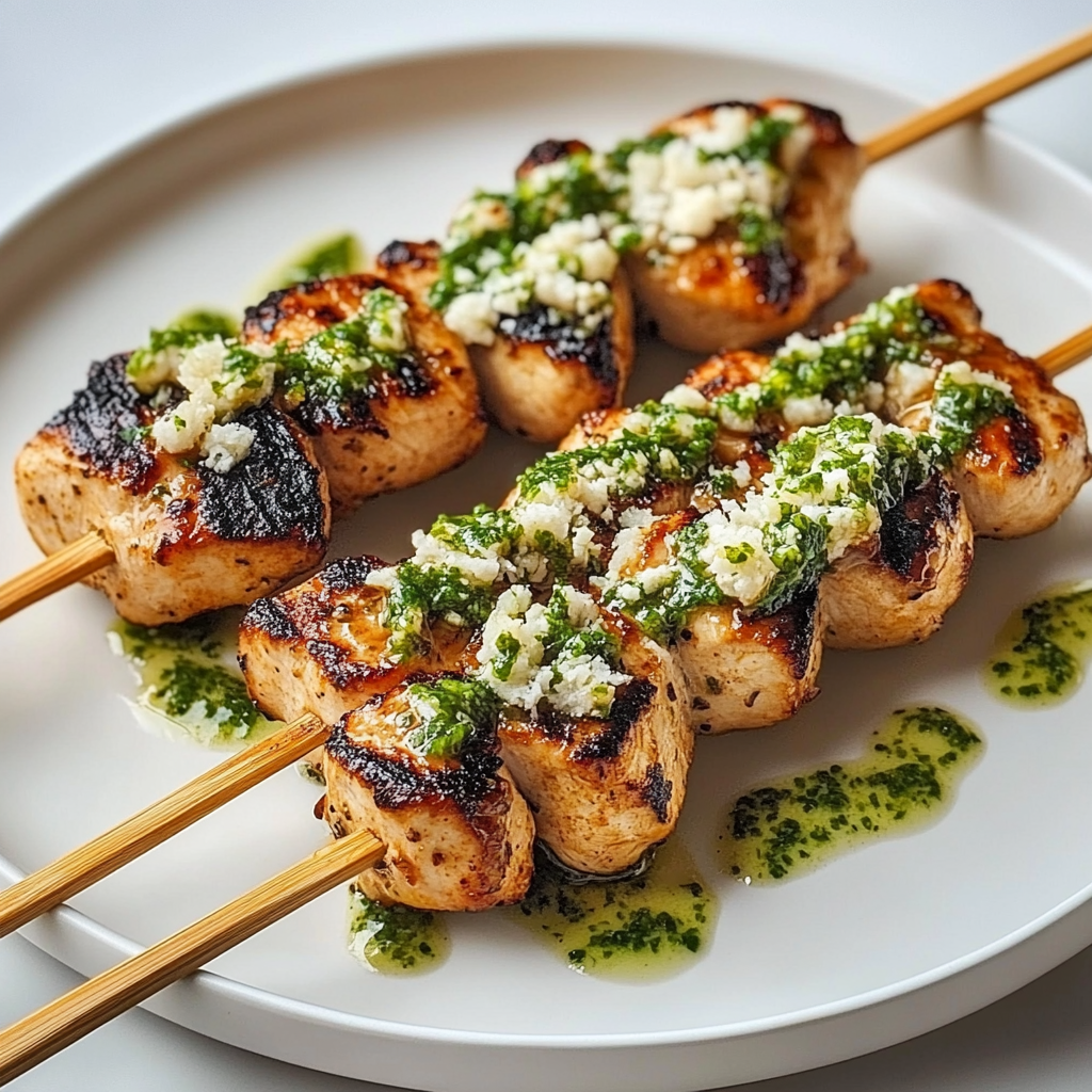Recipe preparation for Ranch Garlic Parmesan Chicken Skewers