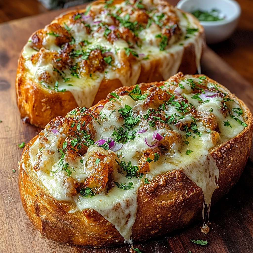 Recipe preparation for Hot Honey Garlic Bread Pizza