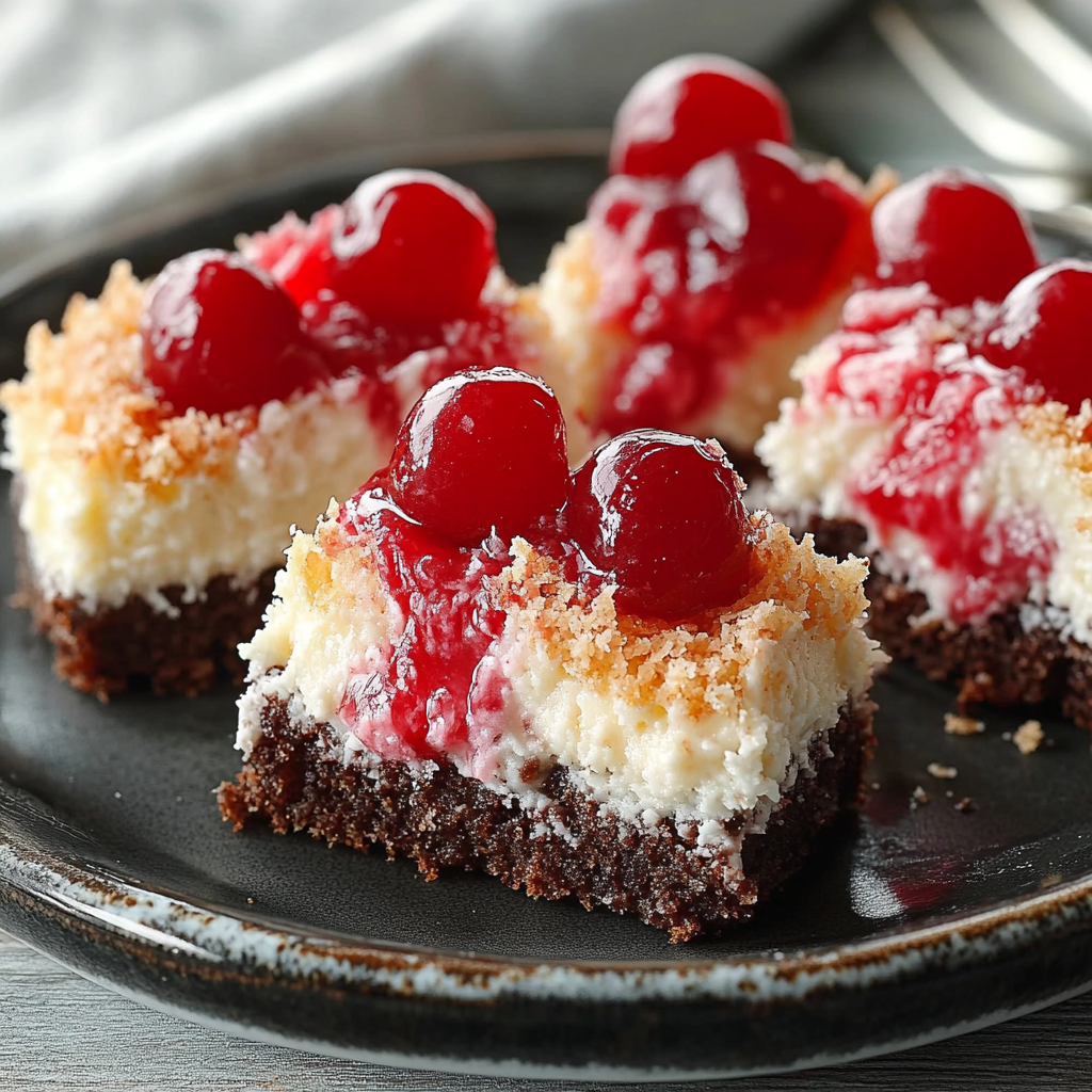 Recipe preparation for Cherry Coconut Treats