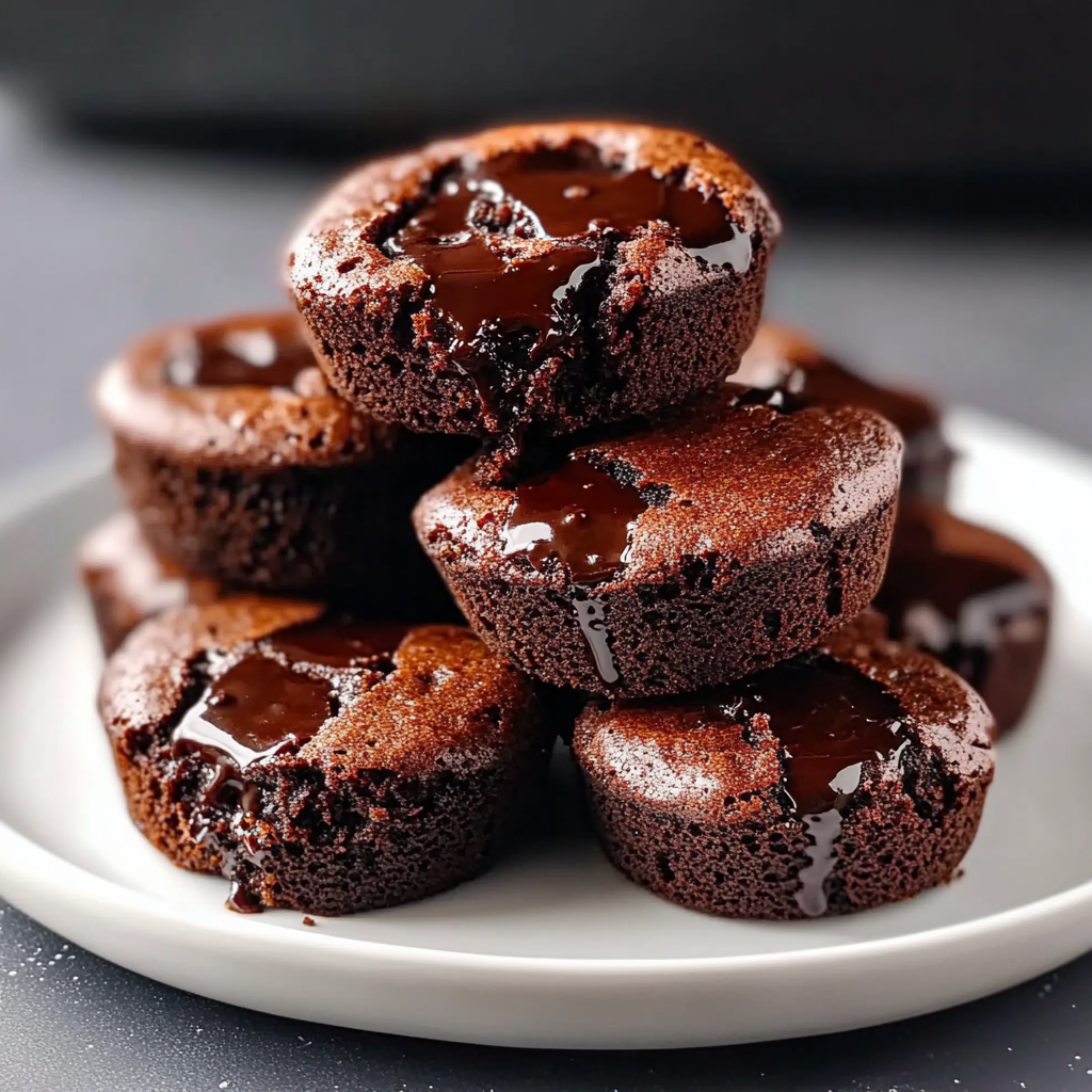 Recipe preparation for 27-Minute Mini Fudge Brownies