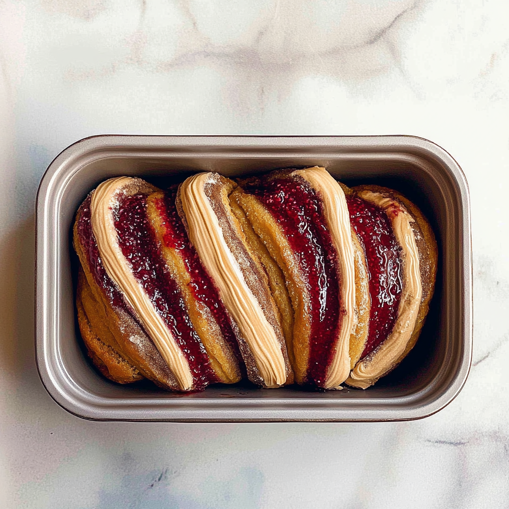 Recipe preparation for Jam donut babka