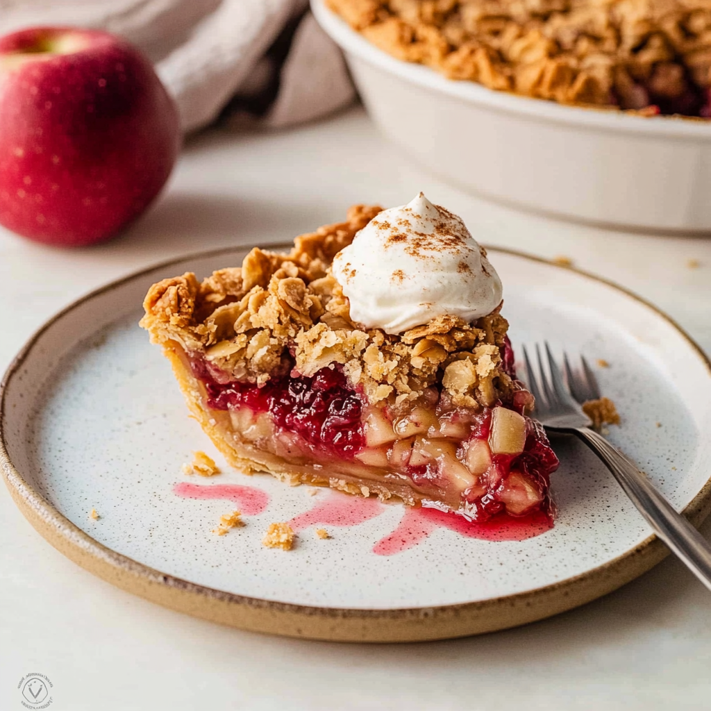 Recipe preparation for Cranberry Apple Crumble Mini Pies