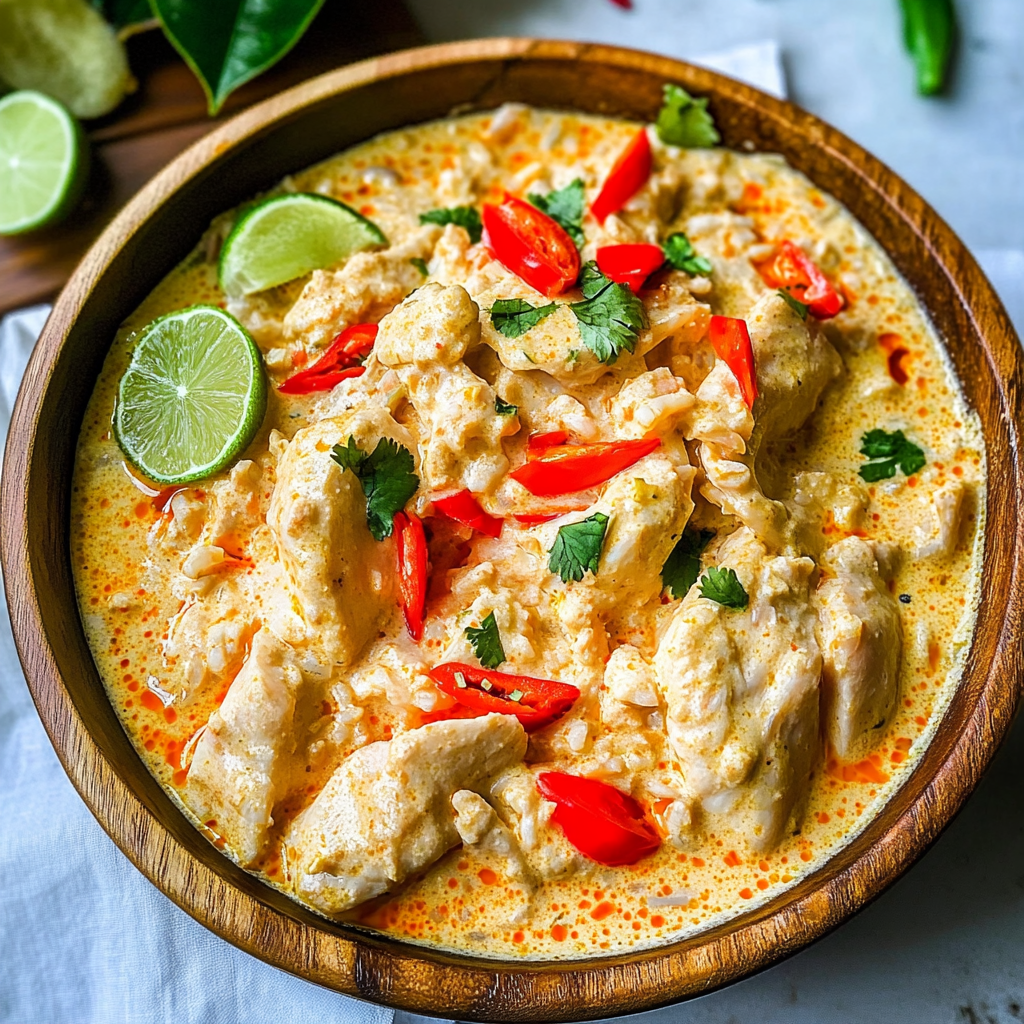 Recipe preparation for Coconut Milk Chicken