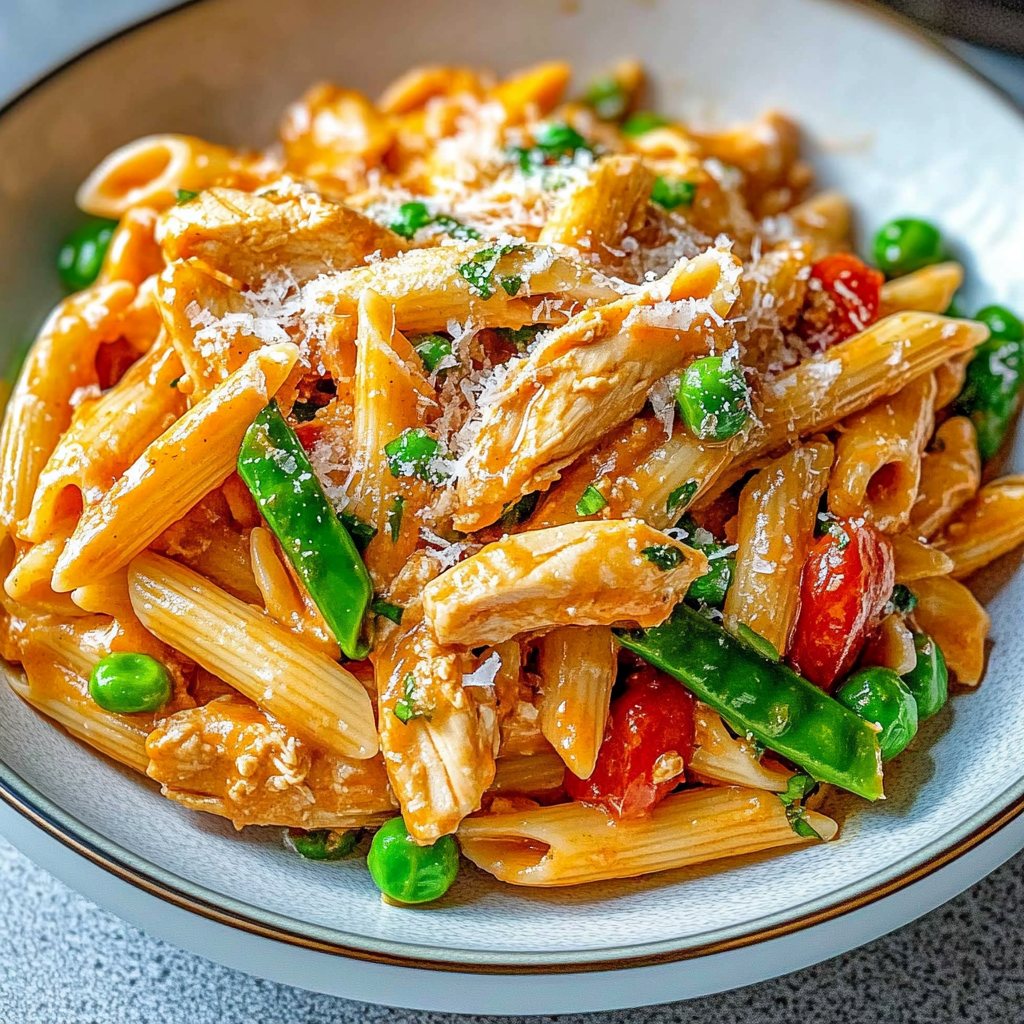 Recipe preparation for Spicy Chicken Chipotle Pasta