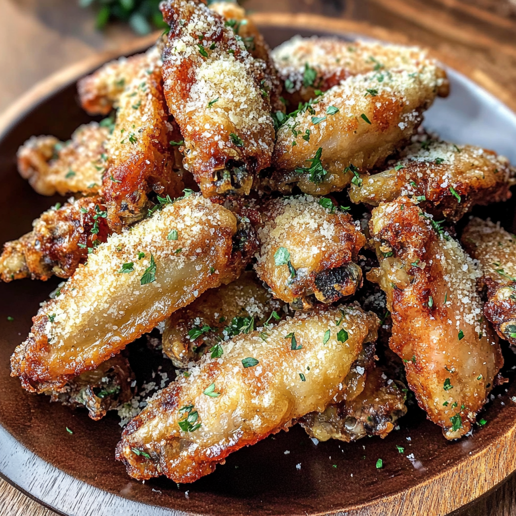 Recipe preparation for Air Fryer Parmesan Wings